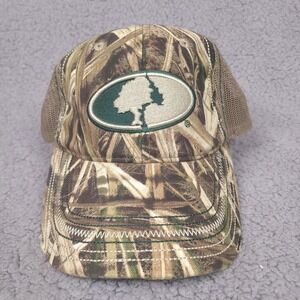 Mossy Oak Camo Signatures Baseball Cap Hat SnapBack Factory Distressed Brim‎